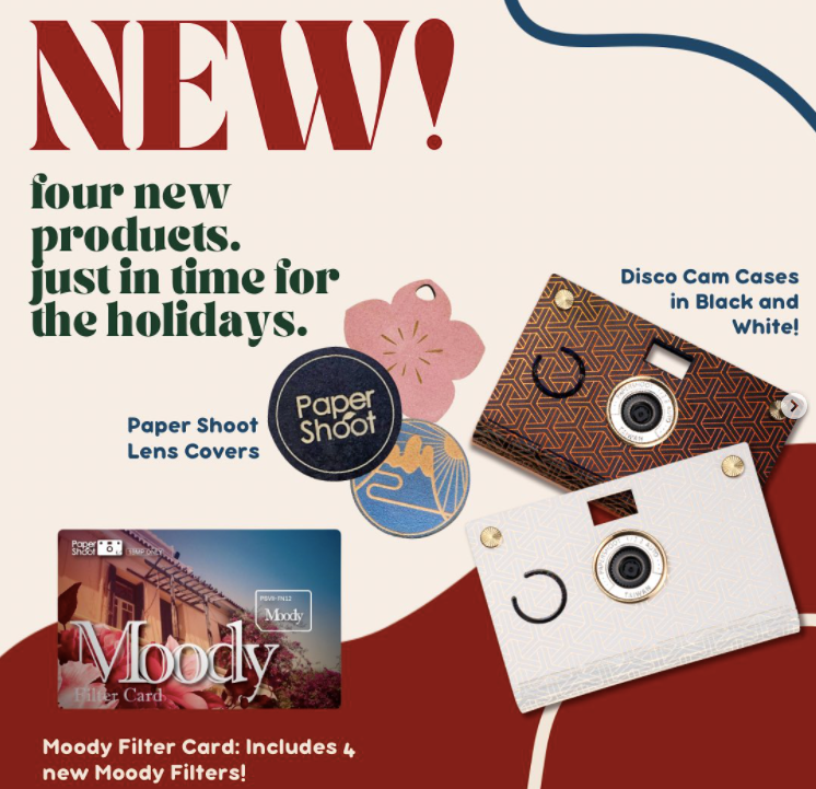 New & Highly Anticipated Holiday Products! - Paper Shoot Camera